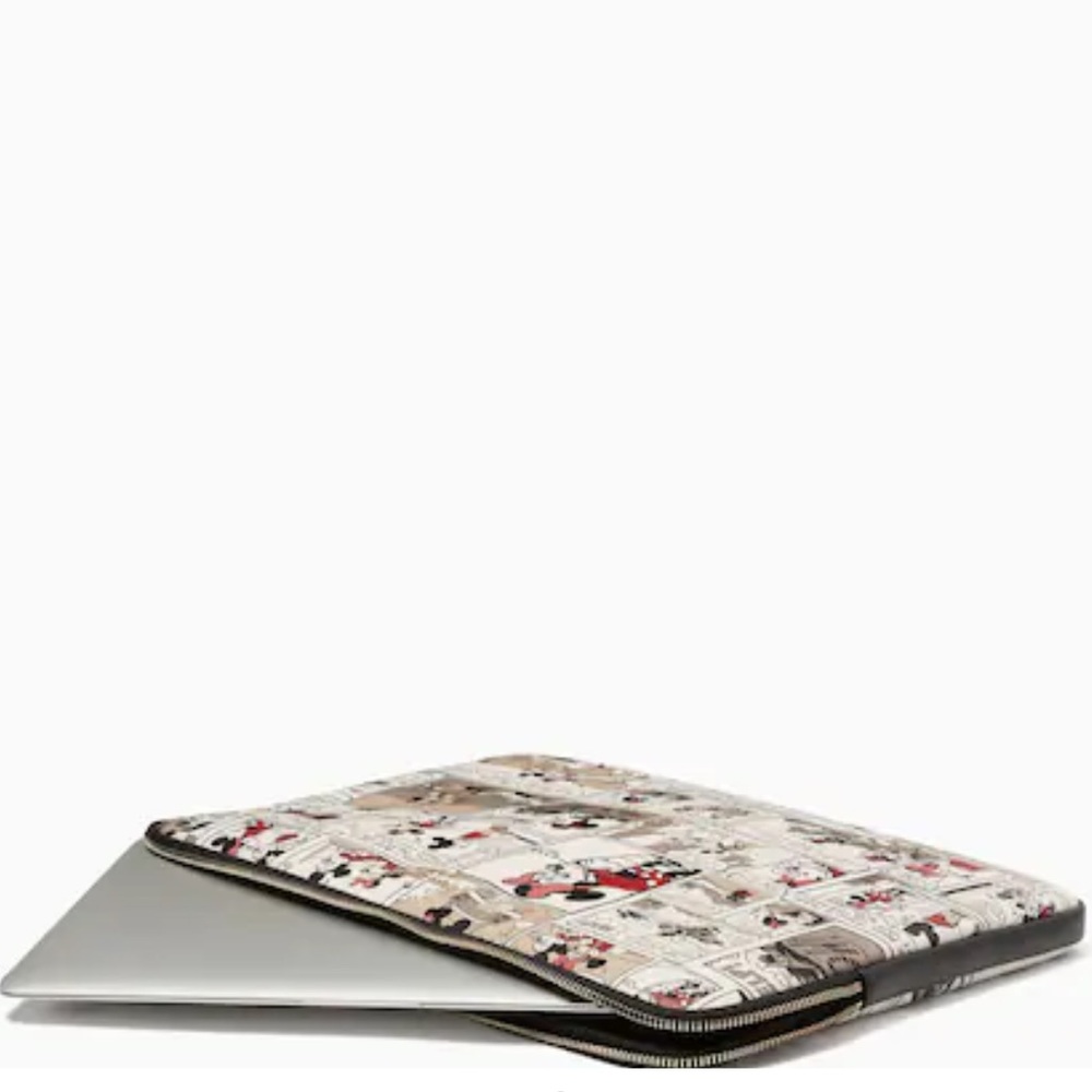 Kate Spade Disney X  Minnie  & Mickey Mouse Comic Universal Laptop Sleeve NWT - Picture 6 of 16